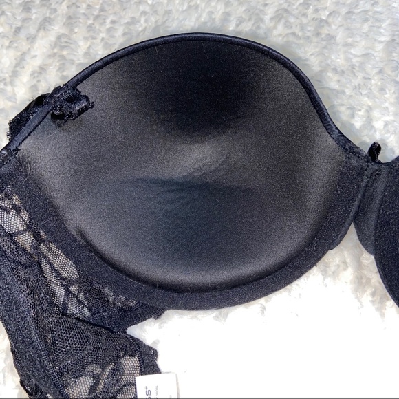 Black Satin & Lace Bra 38C - Picture 12 of 16